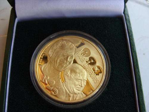 2007 Nelson Mandela and de Klerk 1Oz proof coin