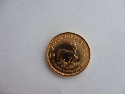 @ 1998 1/10 Oz - Kruger Rand ( 22ct ) Uncl @