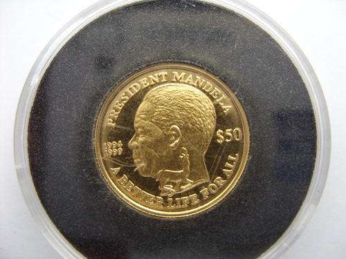 2004 Nelson Mandela Gold  Coin (a better life for all )  (Sierra Leone) Proof