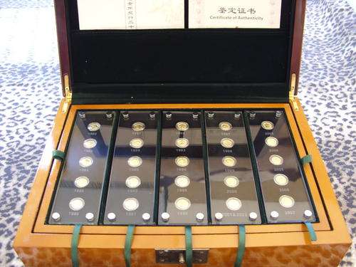 The Commemmorative Gold Coin set 25th Anniversary of Chinese Panda (24ct)