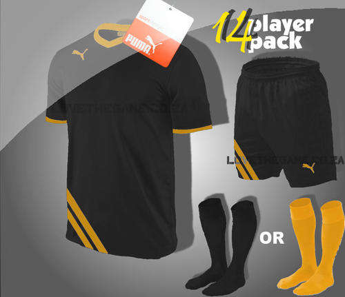 Puma Soccer Kit - 14 set of Shirts , Shorts and Socks + 1 generic goalkeeper set