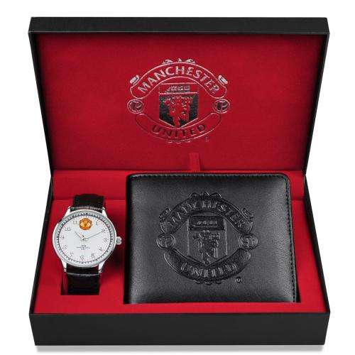 Manchester United F.C. Original Watch and Wallet Gift Set PLUS Free Gift