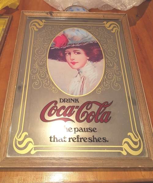 OLD COCA-COLA BAR MIRROR FOR YOUR BAR OR MANCAVE!!!