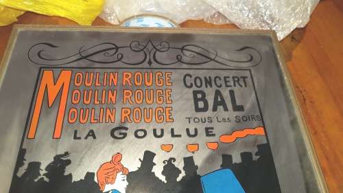 VINTAGE BAR MIRROR - "MOULIN ROUGE"