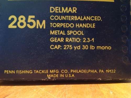 VINTAGE DELMAR FISHING REEL