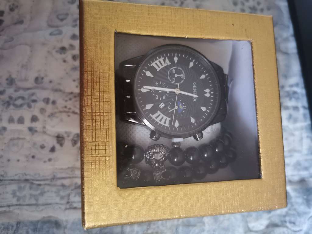 Luxury  Geneva Quartz watch set for him