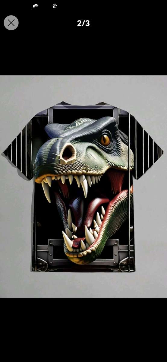 Luxurious 3D animal printed T-shirt