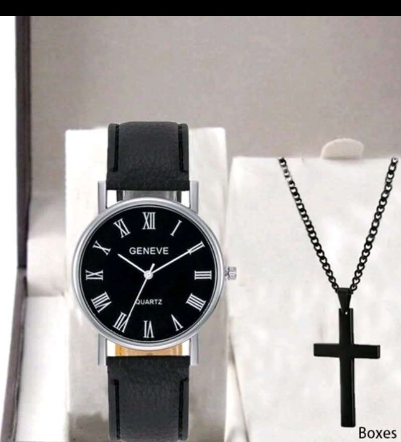 2pc luxurious Men`s quartz watch set