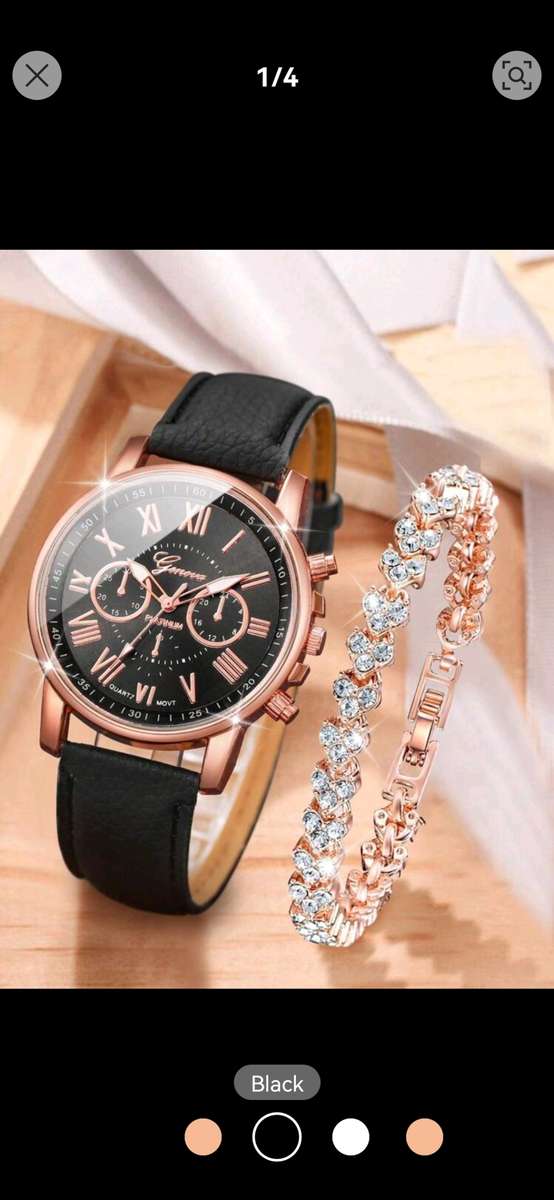 2pc luxurious woman Quartz Watch set
