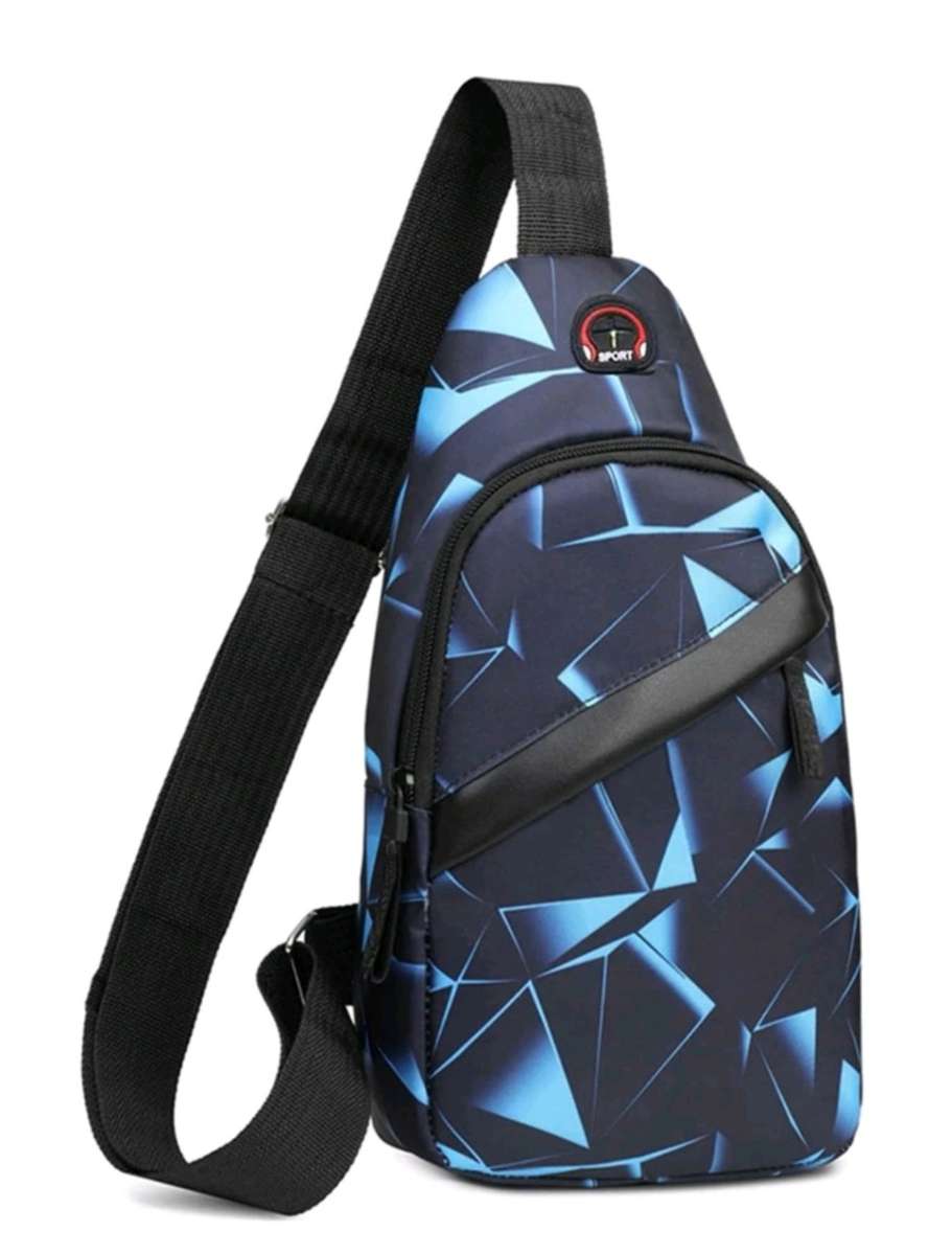 Korean chest bag men`s fashion camouflage men`s satchel shoulder bag Crossbody bag. Bought in Dubai