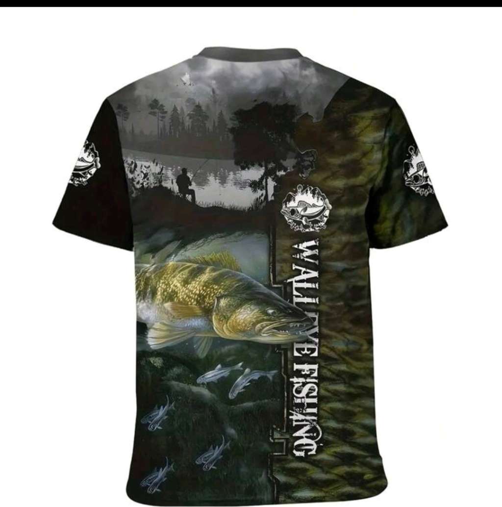 3 D fishing T shirt