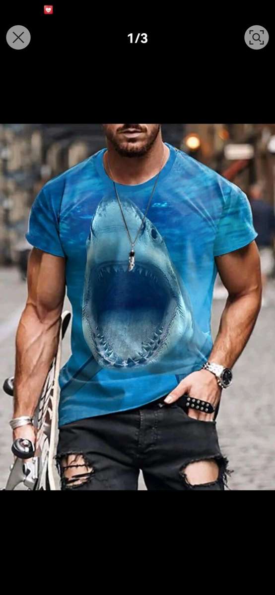 Amazing luxurious 3D Shark printed T shirts