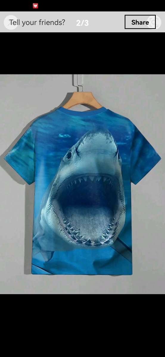 Amazing luxurious 3D Shark printed T shirts