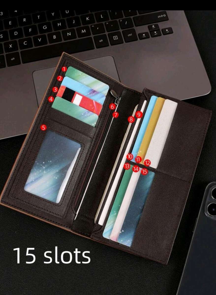 Wow amazing luxurious 2pc wallet Men`s leather hovis 2 Piece Wallet set