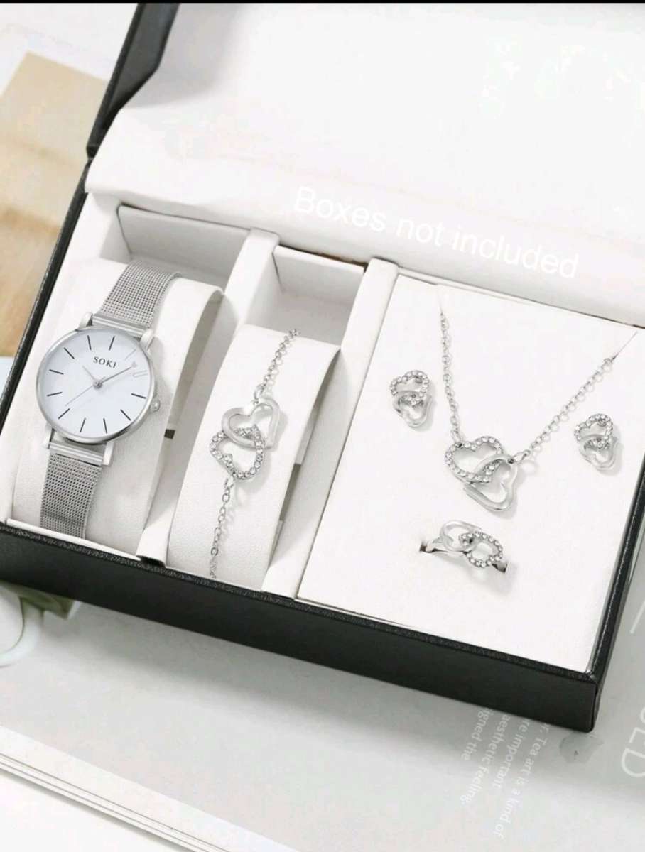 Wow amazing luxurious luxurious woman 6pc soki Quartz Watch set