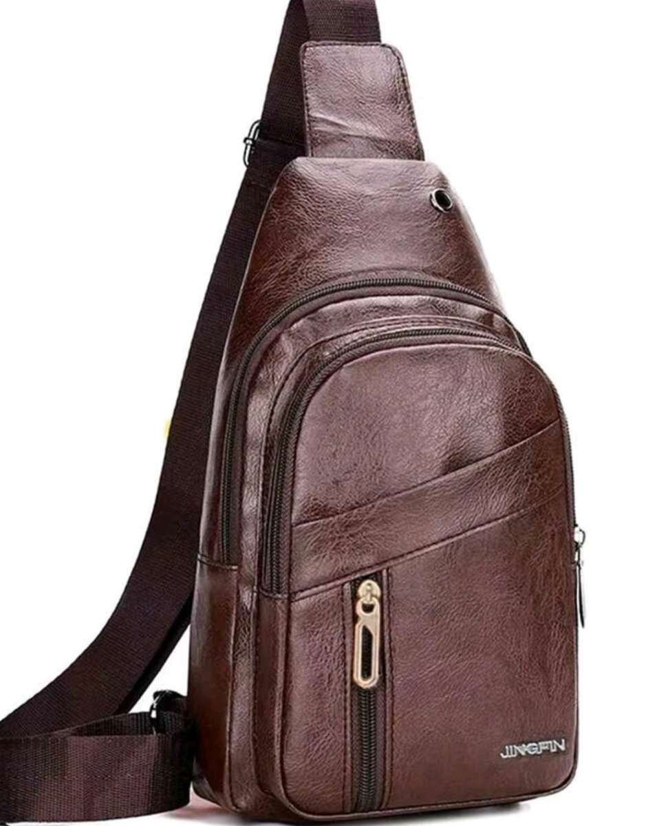 Wow amazing luxurious Men`s leather (P) cross body sling bag