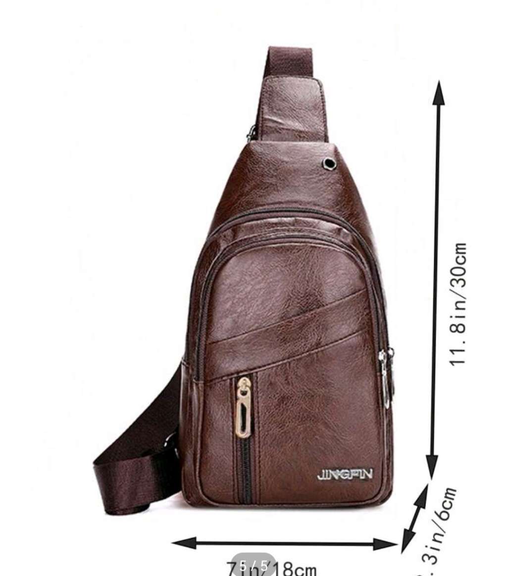 Wow amazing luxurious Men`s leather (P) cross body sling bag