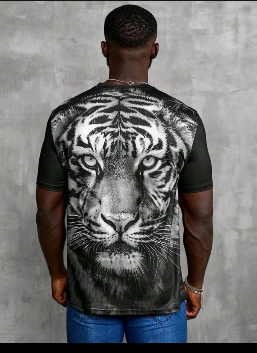 Wow amazing luxurious luxurious Men`s 3D printed animal T shirt