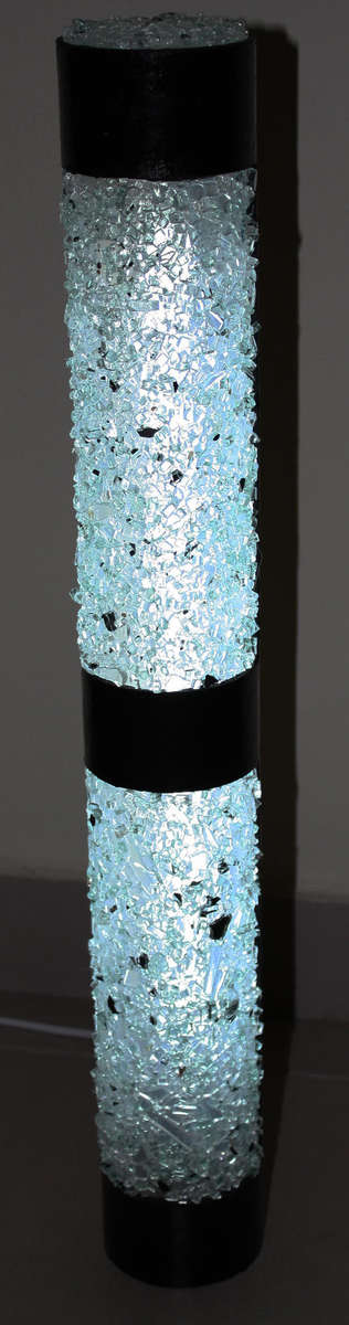 CRUSHED GLASS LAMPSHADE