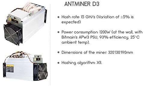 Bitmain Antminer D3 - 1200w
