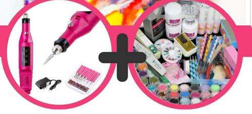 Acrylic Nail set and Drill