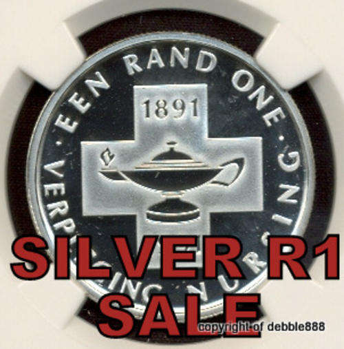 SILVER 1 RAND SALE !!! 1991 Centenary of Nursing -PF69 UC- 2nd HIGHEST GRADE !!! Only 2 Higher!!