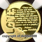 GOLD TENTH OUNCE - SISULU -  PF70 ULTRA CAMEO !!! NGC graded !!!!! TOP GRADE !!!