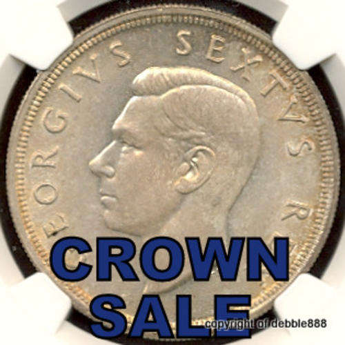 CROWN *** 1948 5 Shilling *** Graded NGC MS64 *** VERY HIGH GRADE