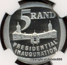 !!! PRESIDENTIAL INAUGURATION R5 1994 - PF69 Ultra Cameo !!! 2ND HIGHEST GRADE - ONLY 9 BETTER !!!