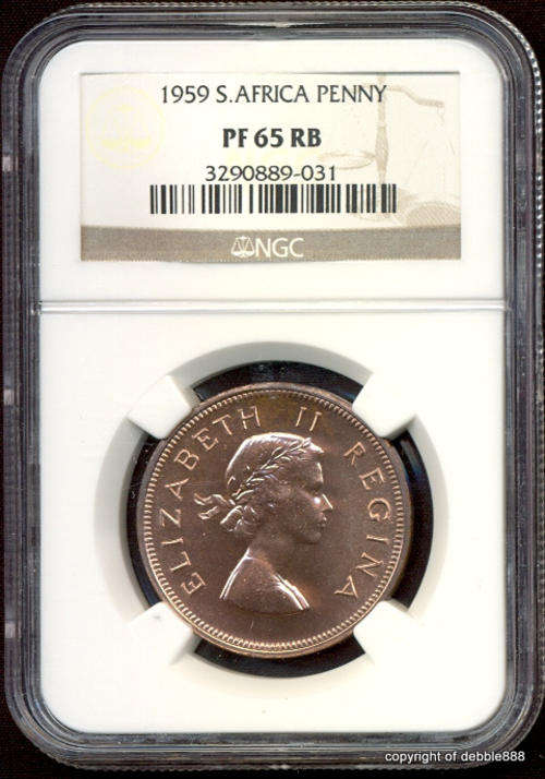 PROOF SALE ### 1959 1P - PF65 RB *** 2ND FINEST - ONLY 6 BETTER !!!