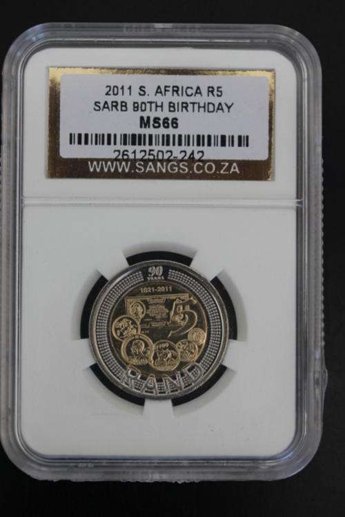 2011 SARB 90TH ANNIVERSARY *** SANGS GRADED MS66 *** 6 AVAILABLE