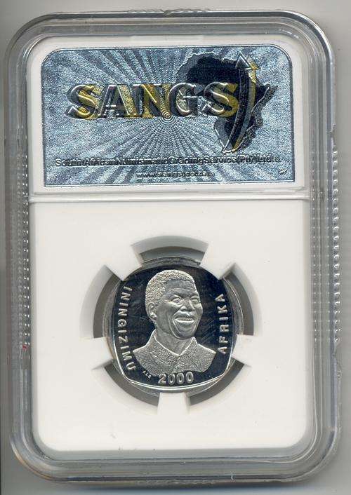 2000 *** Mandela "Smiley" R5 - PROOF - not "PL" *** PF64 Ultra Frosted ***