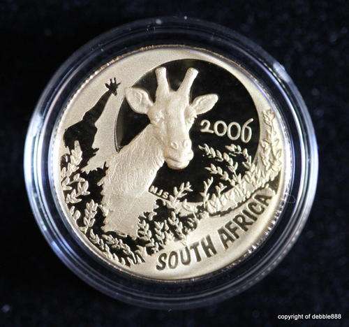 GOLD TENTH OUNCE 24ct - The GIRAFFE - Giants of Africa - 2006 -Natura Series ** in SAM case with COA