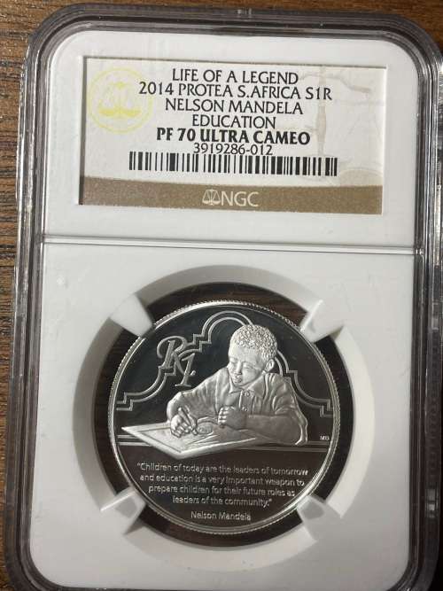 2014 Mandela PF70 graded perfection