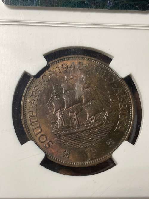 1948 Penny MS63BN  NGC graded  uncirculated