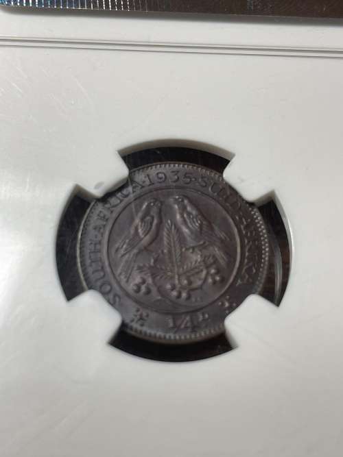 1935 1/4P Ms63bn ngc graded