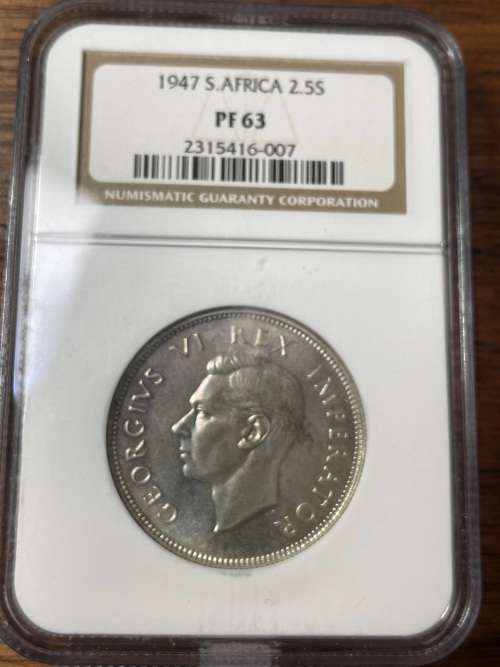 1947 2.5S Ngc  graded PF63