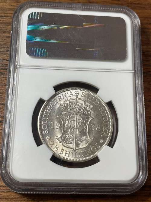 1938 2.5s  NGC AU58 from the Kleynhans collection