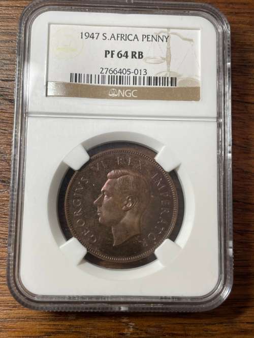 1947 penny Ngc  graded PF64RB