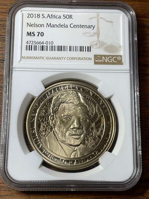 2018 50R Nelson Mandela centenary MS70