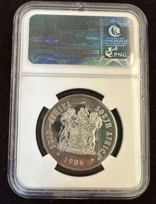 1986 Silver R1 * year of the disabled * PF67 * this is a high grade for this coin