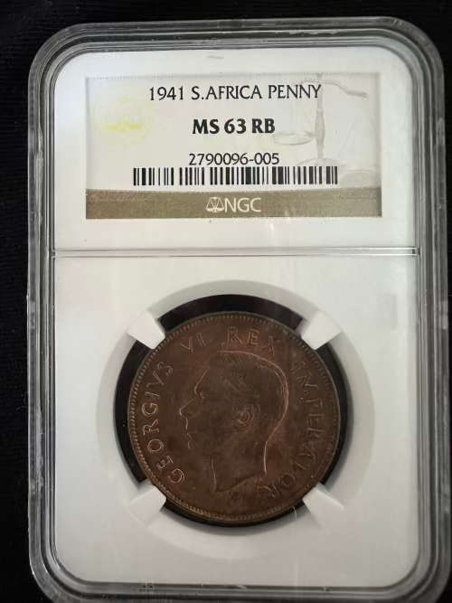 1941 *Penny * NGC Graded MS63RB  * great coin