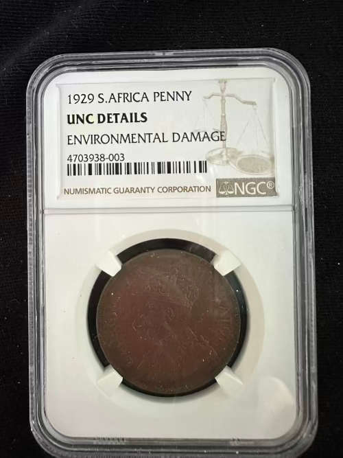 1929 * penny * unc details NGC graded