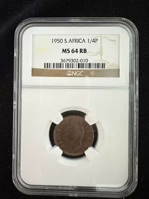 1950 * 1/4P * NGC graded MS64RB