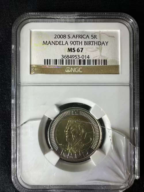 2008 Birthday NGC  graded *MS67 * cracked slab on top