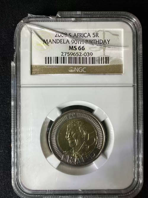 2008 Birthday NGC  graded *MS66 * cracked slab on top