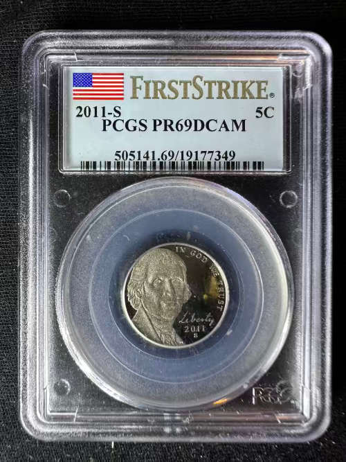 USA 5c graded PF69dcam