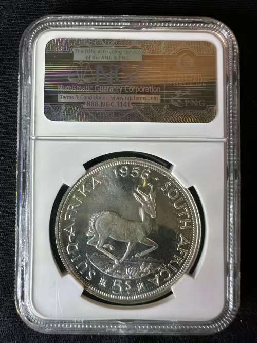 1956 * NGC graded 5 Shilling * PF66 - Start your Crown collection today!