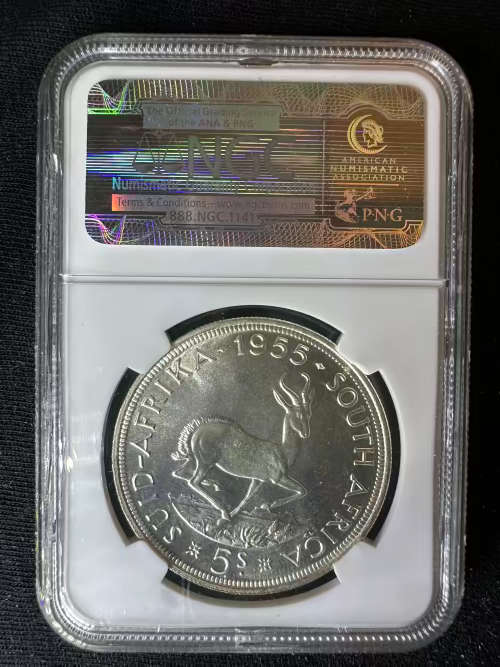 1955 * 5 Shilling  * Graded PF66 * so few on the market for sale * dont hesitate