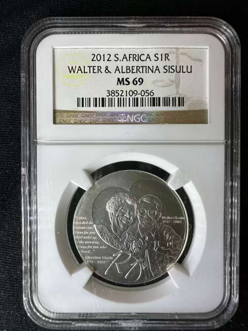 2012 * Silver R1 * Sisulu * Graded MS69 * only 12 graded MS70 * second highest grade